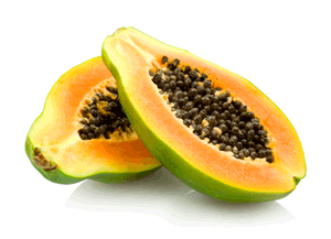 Papaya als Trockenfrucht